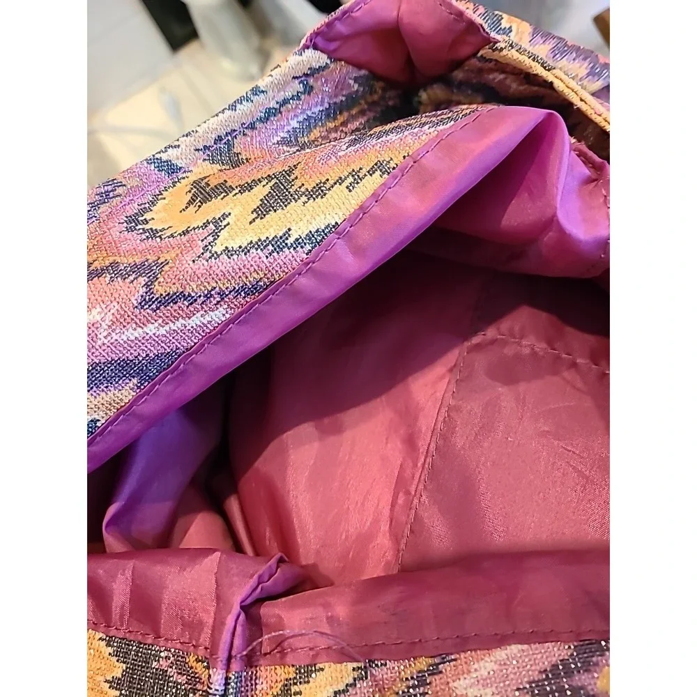 Treska Hobo‎ Bag Pink/orange/purple Glittery
